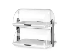 Vitrine à couvercle coulissant Roll top - double 380x260x(H)355 mm - Hendi