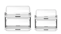Vitrine à couvercle coulissant Roll top - double 465x310x(H)410 mm - Hendi