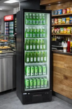 Vitrine de présentation Boissons une porte 287 L Arktic - Hendi