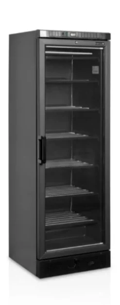 Vitrine froid négatif à porte vitrée chauffée - Couleur Noir - TEFCOLD