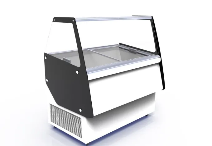 Vitrine à Glace Professionnelle Ibiza - 8 x 5 Litres - Combisteel