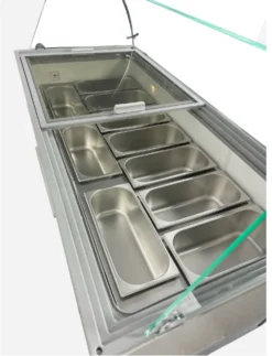 Vitrine à Glace 10 x 5 litres Tenerife Blanche - Combisteel