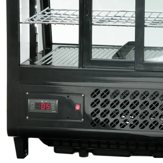 Vitrine Horizontale Réfrigérée à Poser - 100 litres Noire - DeliCool I - Bartscher