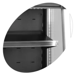 Vitrine Murale ODC90 - Couleur Noire - Tefcold