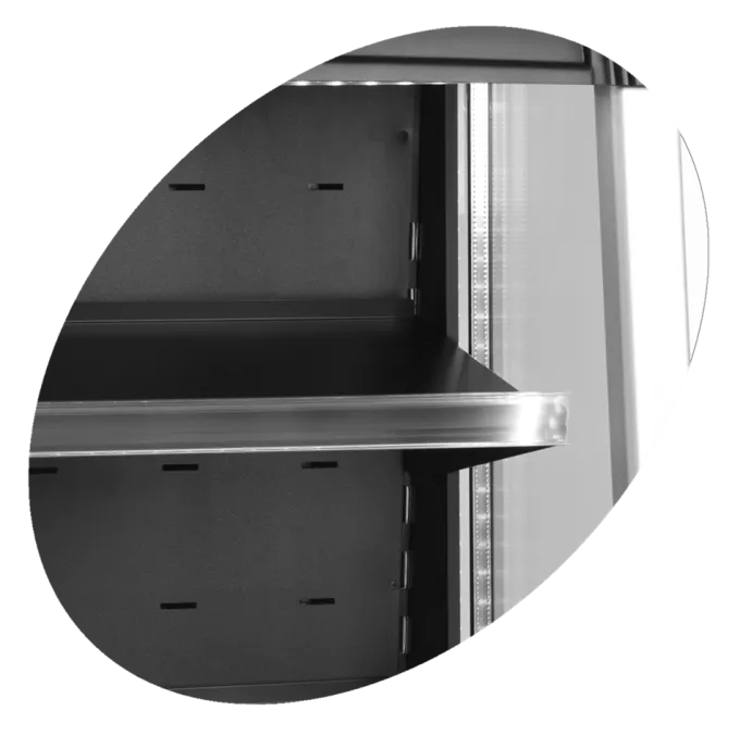 Vitrine Murale ODC90 - Couleur Noire - Tefcold