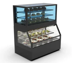Vitrine Murale Série Integra Combi - Module Supérieur Version Froid et Module Inférieur Version Neutre - Sayl