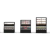 Vitrine Murale Série Integra Combi - Module Supérieur Version Chaud et Module Inférieur Version Neutre - 3 Etagères - Sayl