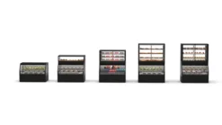 Vitrine Murale Série Integra Combi - Module Supérieur Version Chaud et Module Inférieur Version Neutre - 3 Etagères - Sayl
