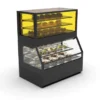 Vitrine Murale Série Integra Combi - Module Supérieur Version Neutre et Module Inférieur en Version Neutre - 2 Etagères - Sayl