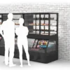 Vitrine Murale Série Integra Combi - Module Supérieur Version Neutre et Module Inférieur en Version Neutre - Sayl