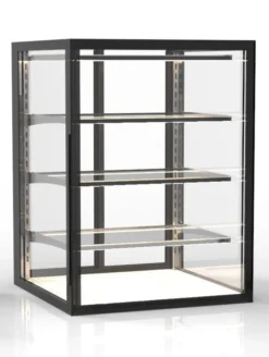 Vitrine Neutre avec Base 60 Integra Série Neutral - 3 Etagères - Accès Arrière - Sayl