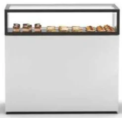 Vitrine Neutre avec Base 120 - 1200 x 600 x 1150 mm et Sans Accès Frontal - Sayl
