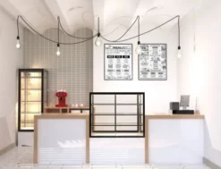 Vitrine Neutre Large Série Integra 3 Niveaux - 1000x820 mm - SAYL