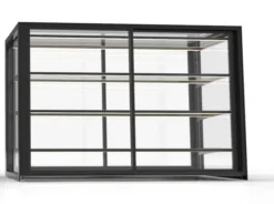 Vitrine Neutre Série Integra Compacte Neutral Base 120 - Accès Frontal et Arrière - 3 Etagères - Sayl