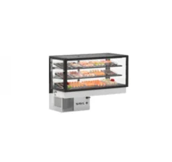Vitrine Neutre Série Integra Neutral - Accès Arrière - 2 Etagères - Sayl