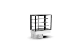 Vitrine Neutre Série Integra Neutral - Accès Frontal GRAB&GO et Arrière - 3 Etagères - Sayl
