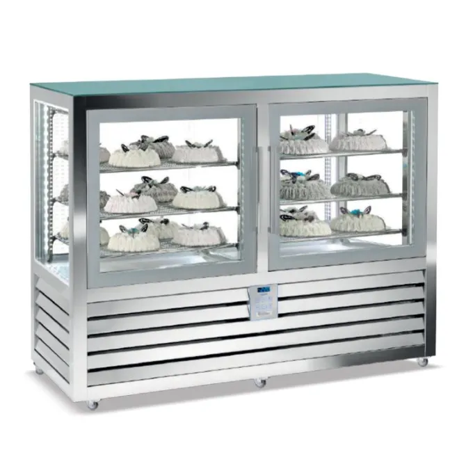 VITRINE NÉGATIVE STATIQUE - 2 PORTES - 6 GRILLES - 528 L - Isotech