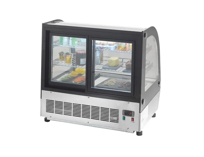Vitrine à Poser Réfrigérée Vitre Bombée - 130 Litres - Atosa
