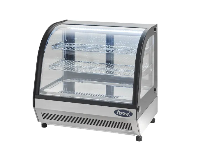 Vitrine à Poser Réfrigérée Vitre Bombée - 130 Litres - Atosa
