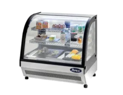 Vitrine à Poser Réfrigérée Vitre Bombée - 130 Litres - Atosa