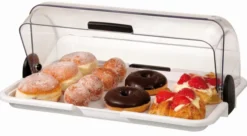 Vitrine pour buffet "Grand" couvercle plexiglas ouverture des 2 côtés - H 195 mm - Bartscher