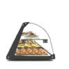 Vitrine Professionnelle Neutre 2 Etagères avec Eclairage - 1190x170 mm - SAYL