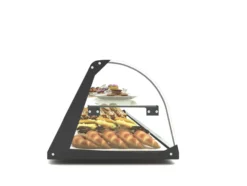Vitrine Professionnelle Neutre 2 Etagères sans Eclairage - 1190x170 mm - SAYL