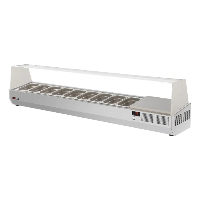 Vitrine refrigerée 200 cm GN 1/4 pour RTP 3D RCH 4200 - Redfox