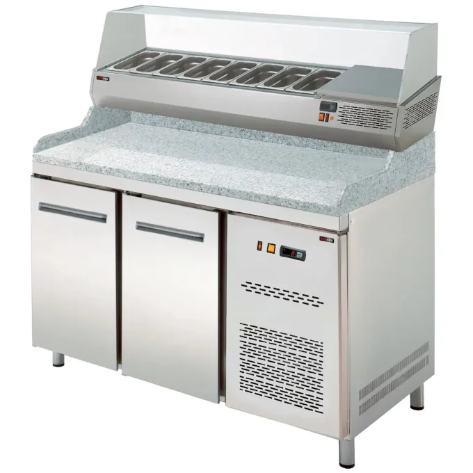Vitrine refrigerée 150 cm GN 1/4 pour table RTP-2D RCH 4150 - Redfox