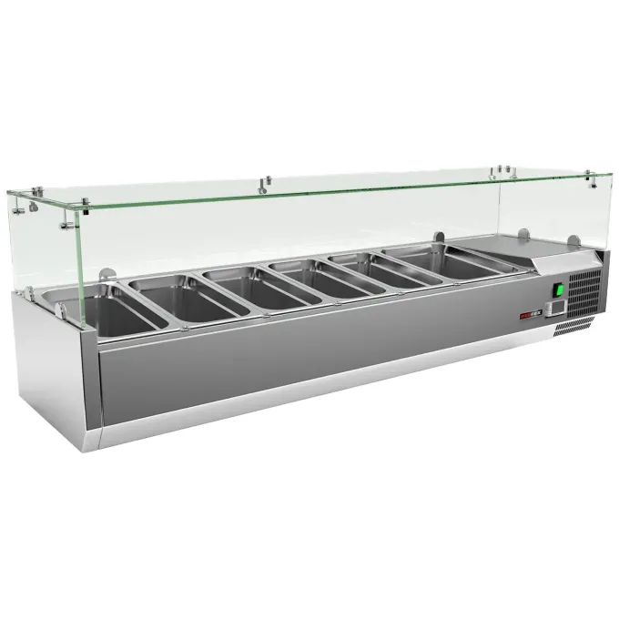 Vitrine refrigerée de comptoir 1x GN 1/2 + 5x GN 1/3 MCH 3150 - Redfox