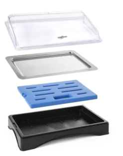 Vitrine réfrigérante avec couvercle GN 1/1 set 555x357x(H)175 mm - Hendi