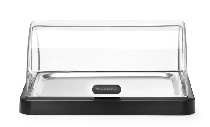 Vitrine Réfrigérante Buffet Couvercle Coulissant Roll-Top Duo UNIQ Noire - Hendi