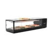 Vitrine réfrigérée Bacs GN 1/3 serie Logic Sushi sans bacs - 1320 / 1680 mm - Sayl