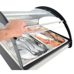 Vitrine Réfrigérée 3 Bacs GN1/1 Spéciale Poissons et Fruits de Mer - Arilex