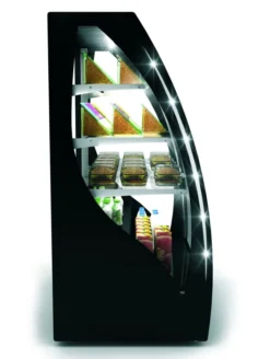 Vitrine Réfrigérée Courbée Série PAK Accès Porte Avant/Arrière - 1015x1240 mm - SAYL
