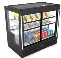 Vitrine Réfrigérée Droite Série COMPAK Accès Porte Avant/Arrière - 1015x950 mm - SAYL
