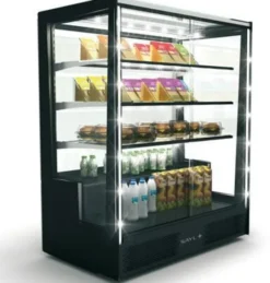 Vitrine Réfrigérée Droite Série PAK Accès Porte Avant - 1015x1240 mm - SAYL