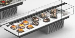 Vitrine Réfrigérée Drop-In avec Couvercle - 1190 x 410 x 150 mm mm - Sayl