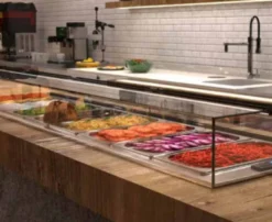 Vitrine Réfrigérée Drop-In avec Couvercle - 1190 x 410 x 150 mm mm - Sayl