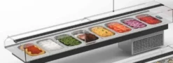 Vitrine Réfrigérée Drop-In avec Couvercle - 1540 x 410 x 150 mm - Sayl
