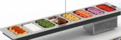 Vitrine Réfrigérée Drop-In sans Protection - 1400 x 310 x 40 mm mm - Sayl