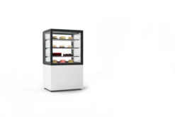 Vitrine Réfrigérée à 4 Faces avec Base 60 Serie Integra - 600 x 600 x 1100 mm et Sans Accès Frontal - Sayl