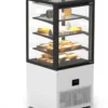 Vitrine Réfrigérée à 4 Faces avec Base 60 - 600 x 600 x 1400 mm et avec Accès Frontal - Température +6 à +10°C - Sayl