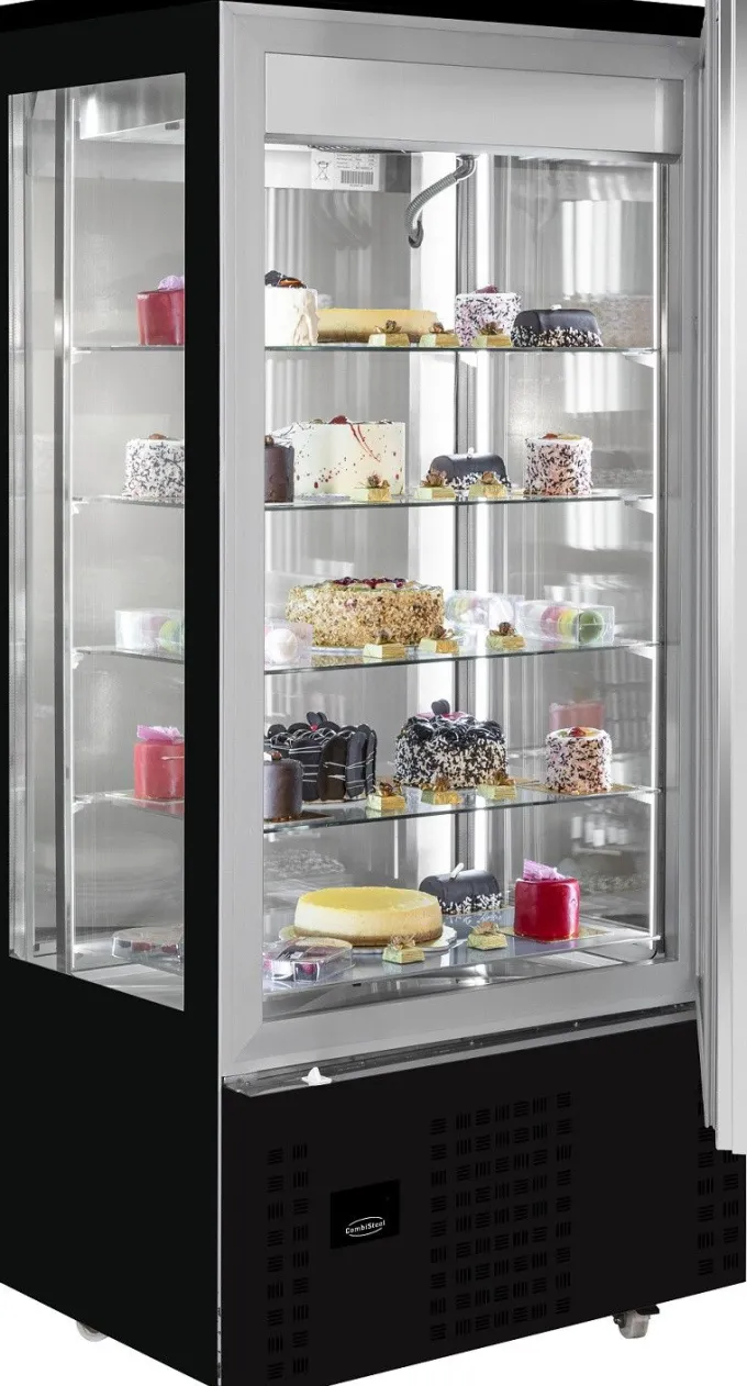 Vitrine Réfrigérée 4 Faces Vitrées - 400 Litres - Combisteel