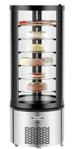 Vitrine Réfrigérée 4 Faces Vitrées à Gâteaux - 400 Litres - Bartscher