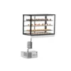 Vitrine Réfrigérée à 4 Faces - 1200 x 600 x 950 mm et avec Accès Frontal - 3 Etagères Règlables - Sayl