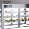 Vitrine réfrigérée 3 niveaux 4 GN 1/1 sans Base et avec Portes Battantes - Distform