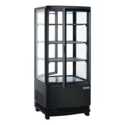 Vitrine Réfrigérée Porte Incurvée Série C Noire 86 Litres - Polar