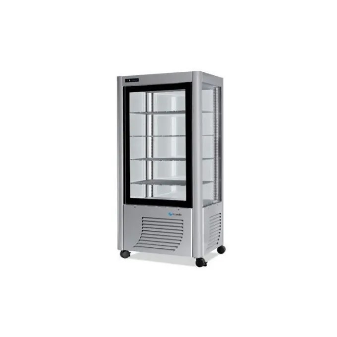 Vitrine Réfrigérée Positive Professionnelle - 4 Faces Vitrées 540 Litres - Furnotel