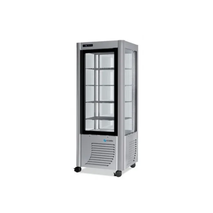 Vitrine Réfrigérée Positive Tournante - 4 Faces vitrées 400 Litres - Furnotel